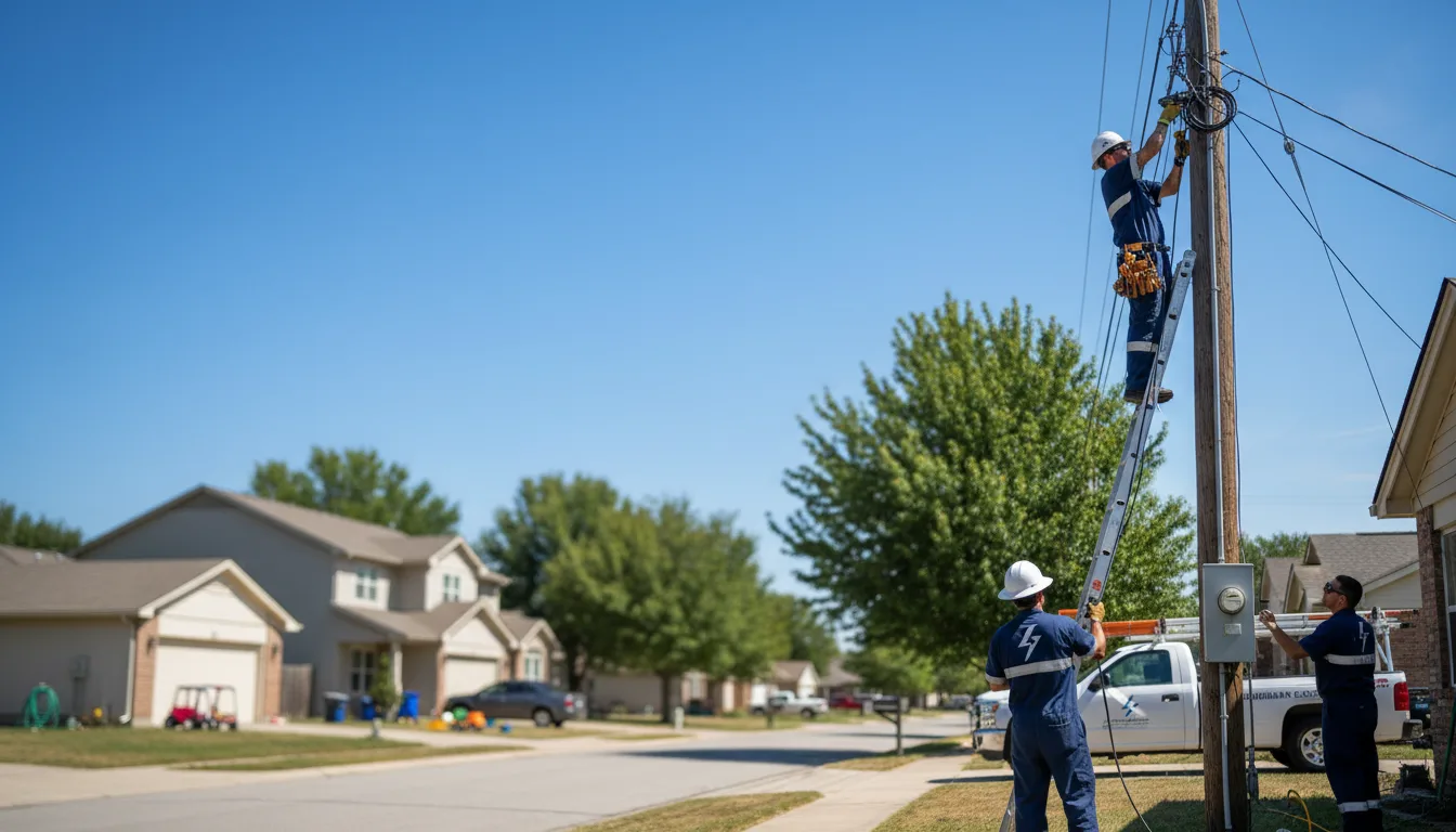 Residential electrician providing installation services in Fisher, WV